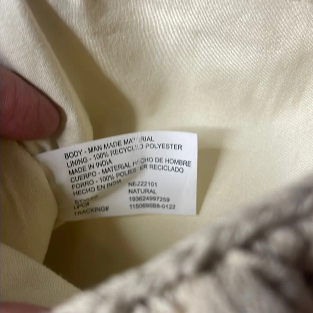 No Boundaries Cream Woven Shoulder Bag - Picture 11 of 11